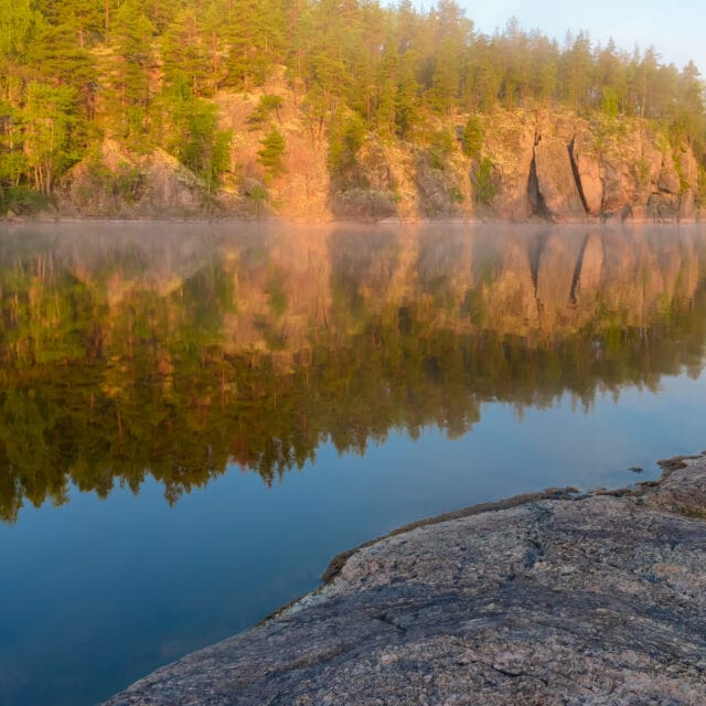 Early morning on cliff